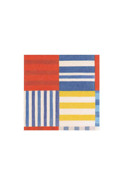 Nantucket and Striped Patchwork Cocktail Napkins