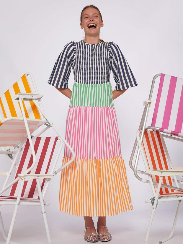 Caila Poplin Stripes Dress