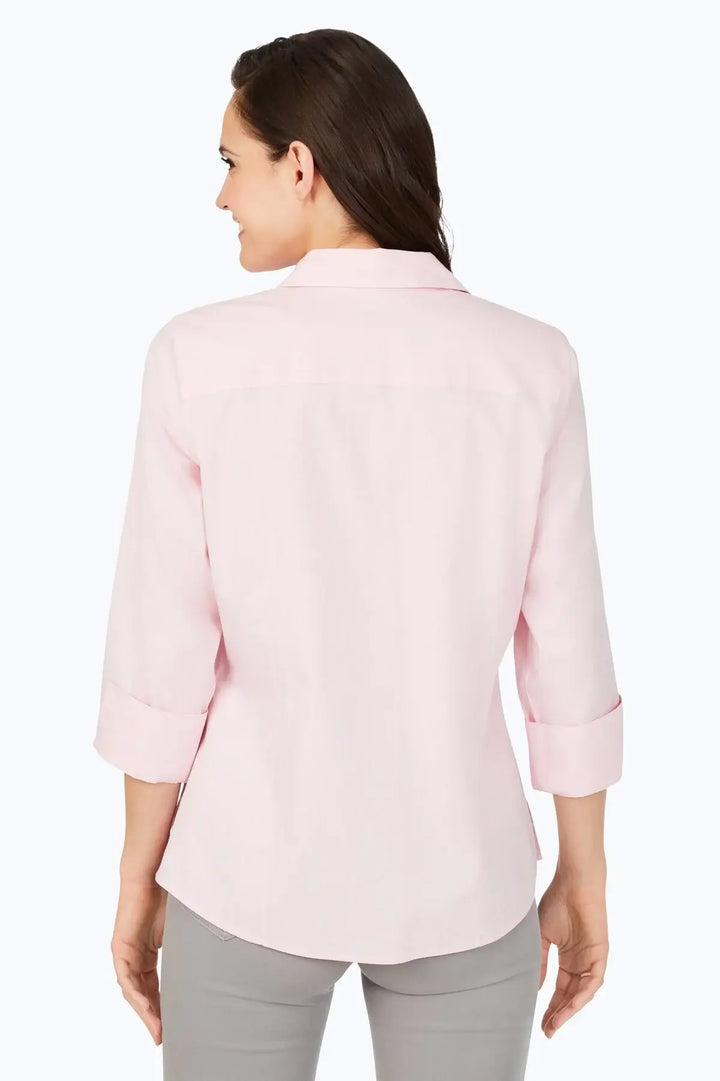 Foxcroft Taylor Blouse in Chambray