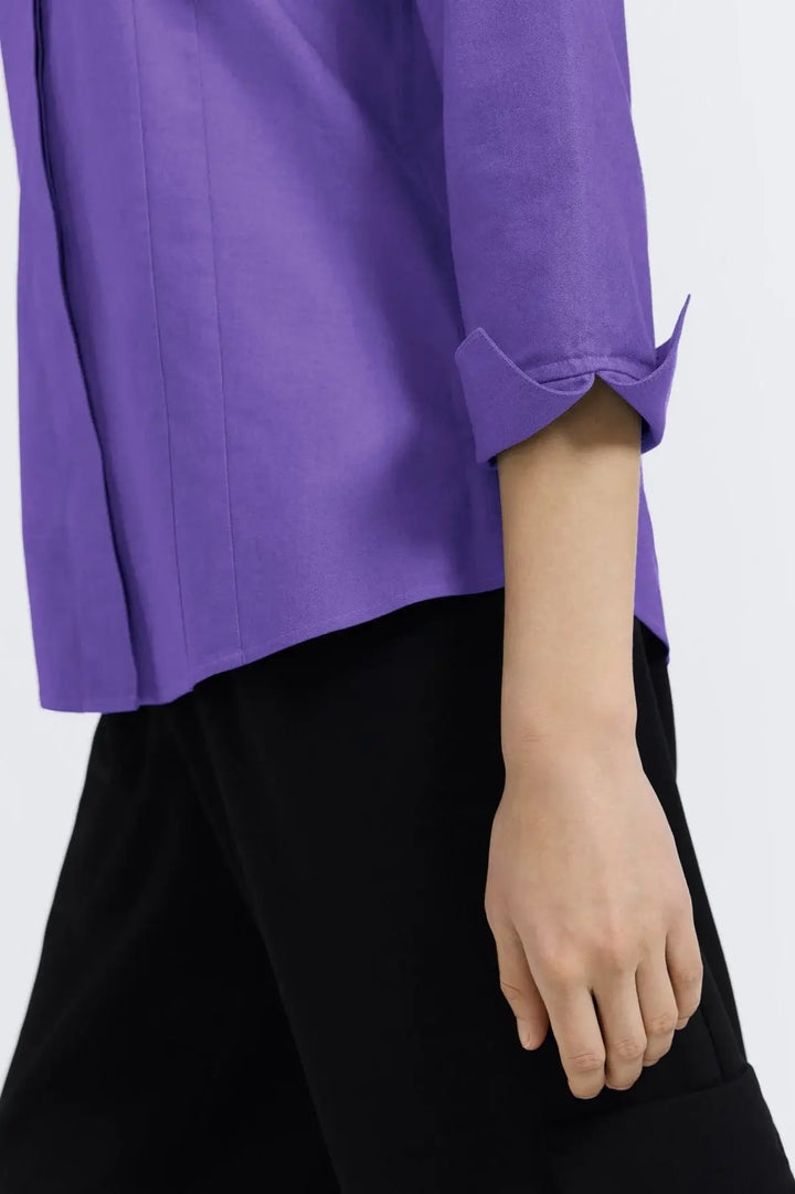 Foxcroft Taylor Blouse in Royal Purple
