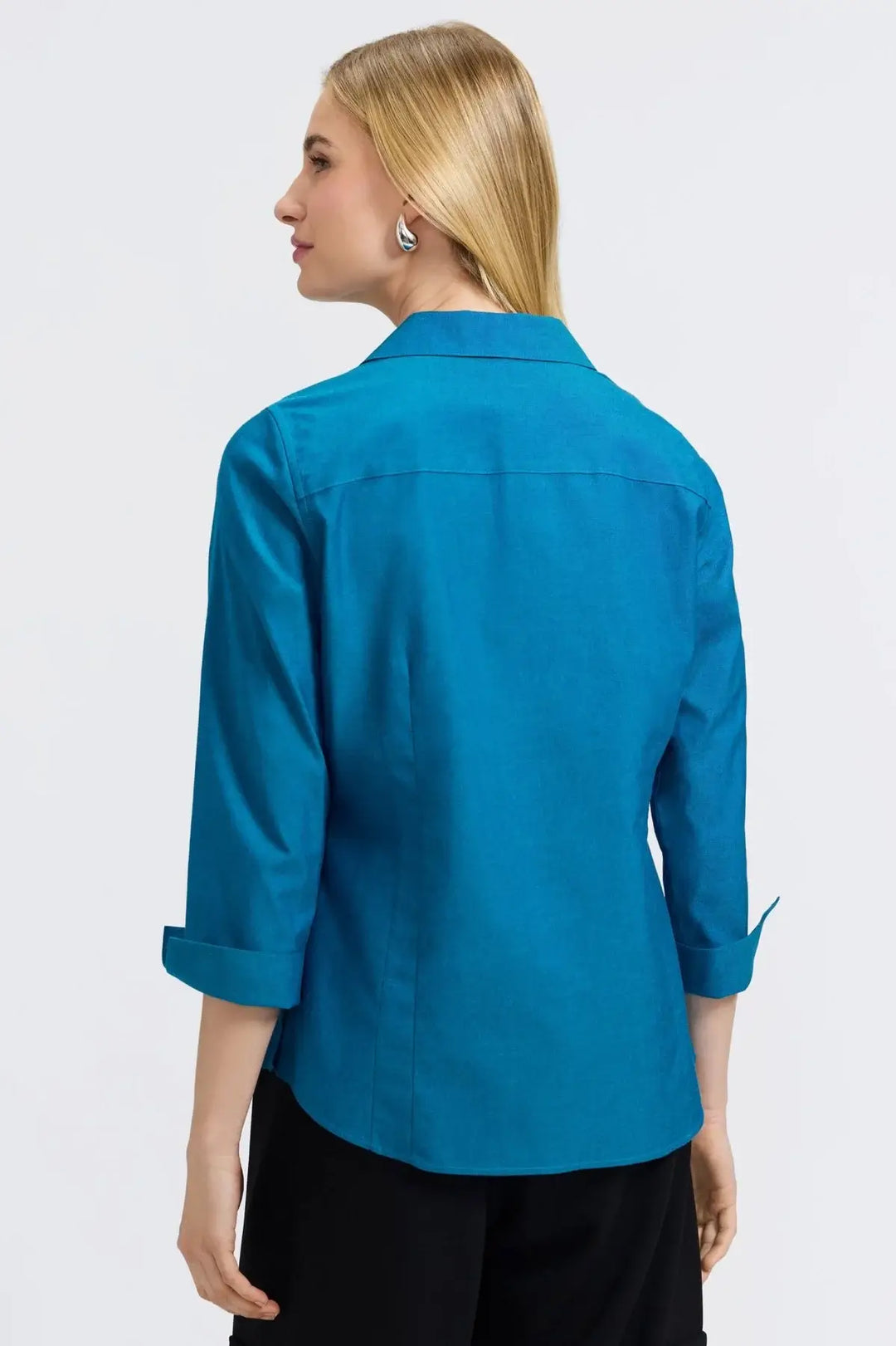 Foxcroft Taylor Blouse in Teal
