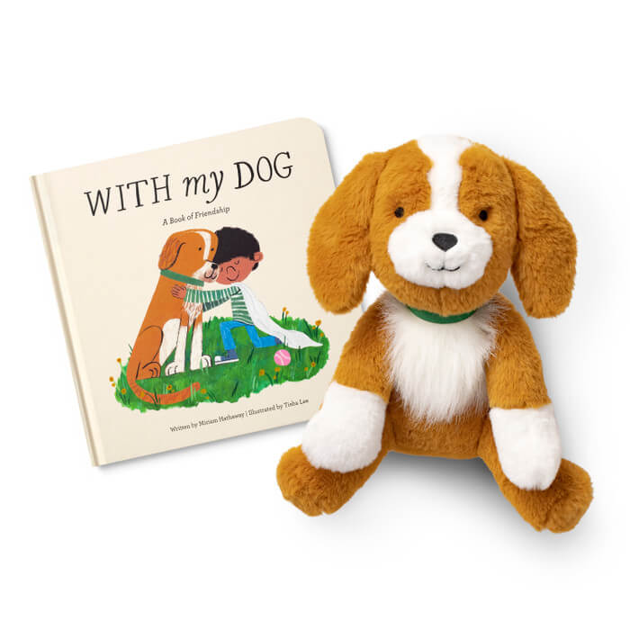 'With My Dog' Book and Toy Set 4