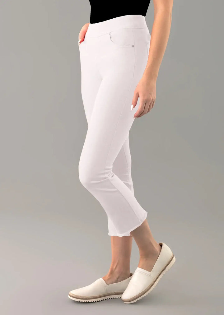 Lisette White Jeans with Fringe Detail - Mildred Hoit