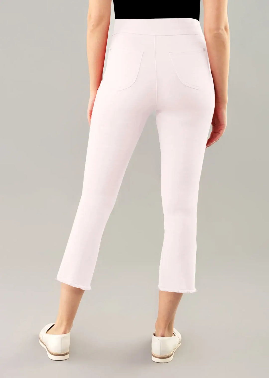 Lisette White Jeans with Fringe Detail - Mildred Hoit