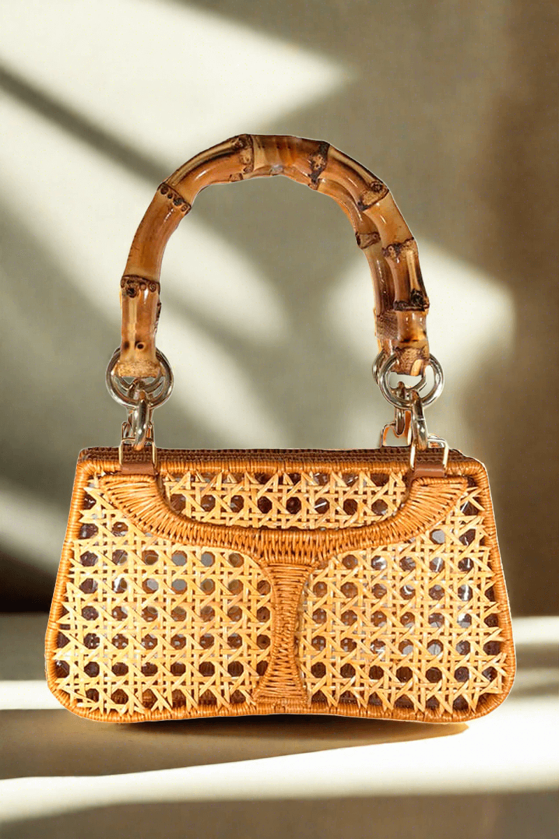 Dominique Light Honey Handbag - Mildred Hoit