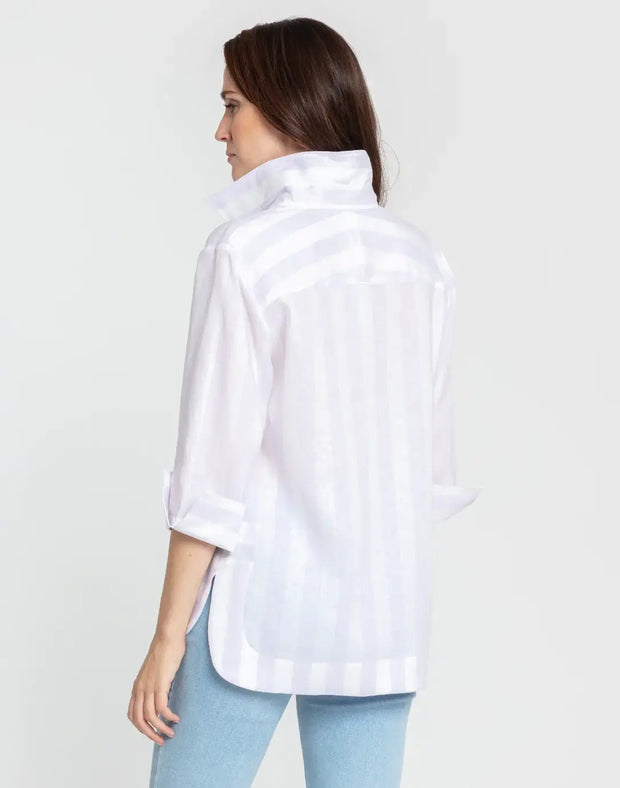 Hinson Wu Charlotte Tunic in Lilac and White