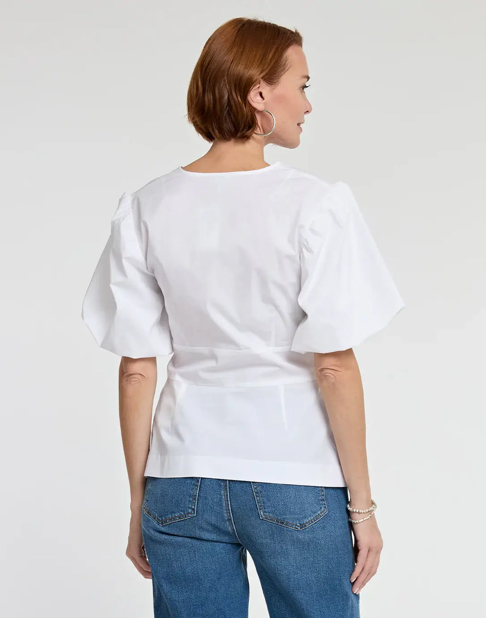 Hinson Wu Paulina Blouse in White - Mildred Hoit