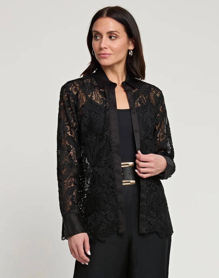 Hinson Wu Margot Shirt Jacket in Black