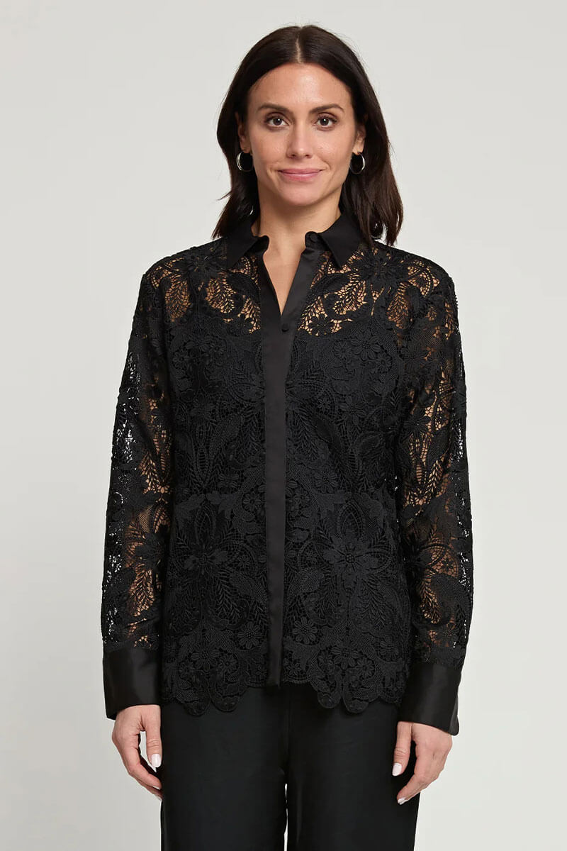 Hinson Wu Margot Shirt Jacket in Black - Mildred Hoit