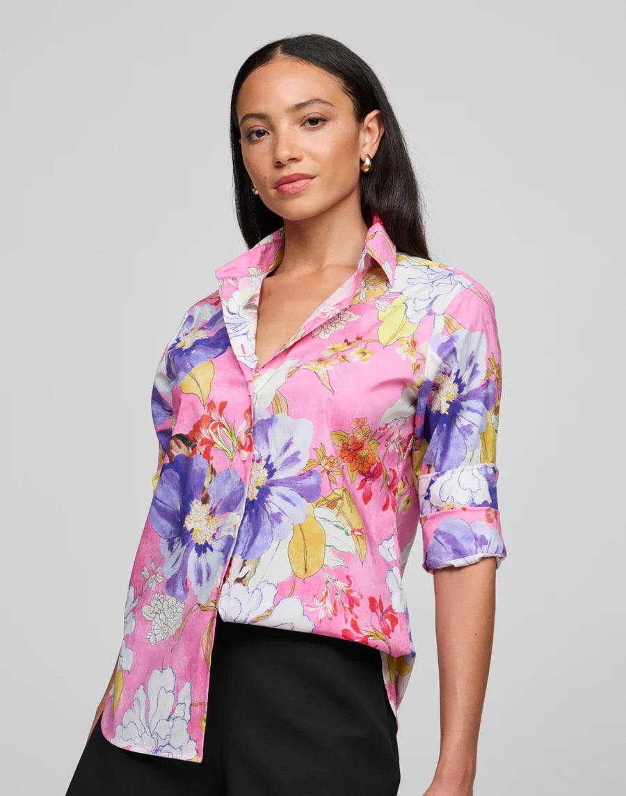 Hinson Wu Margot Blouse in Pink - Mildred Hoit