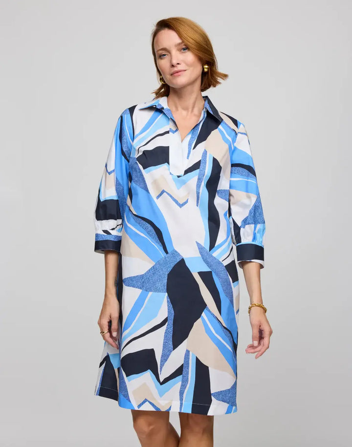 Hinson Wu Vicky Dress in Blue Combination - Mildred Hoit