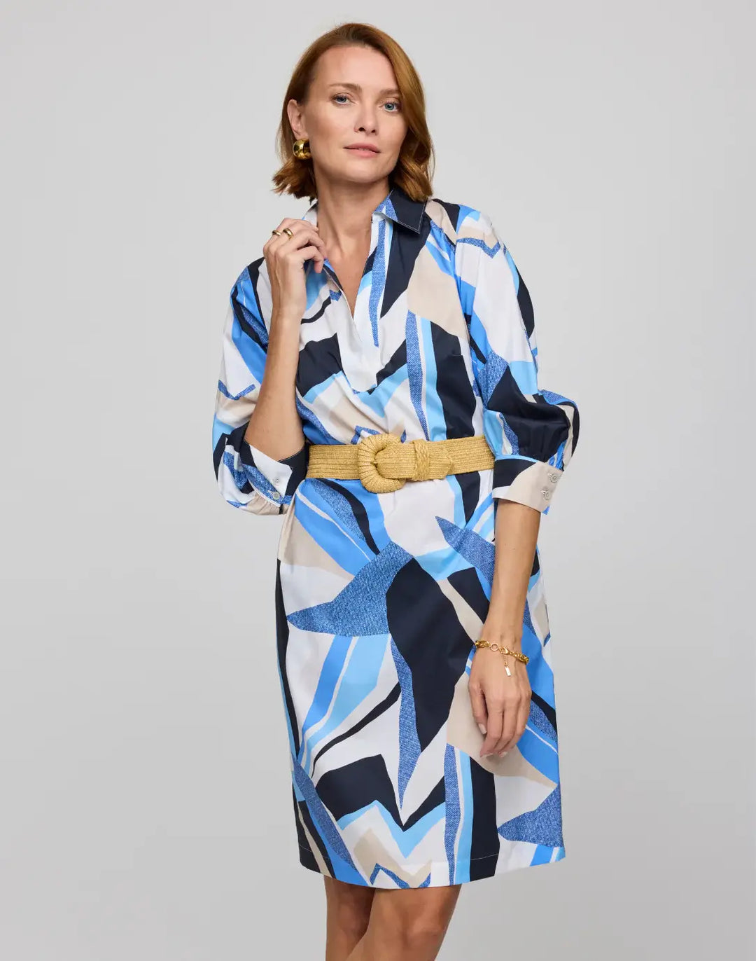 Hinson Wu Vicky Dress in Blue Combination - Mildred Hoit