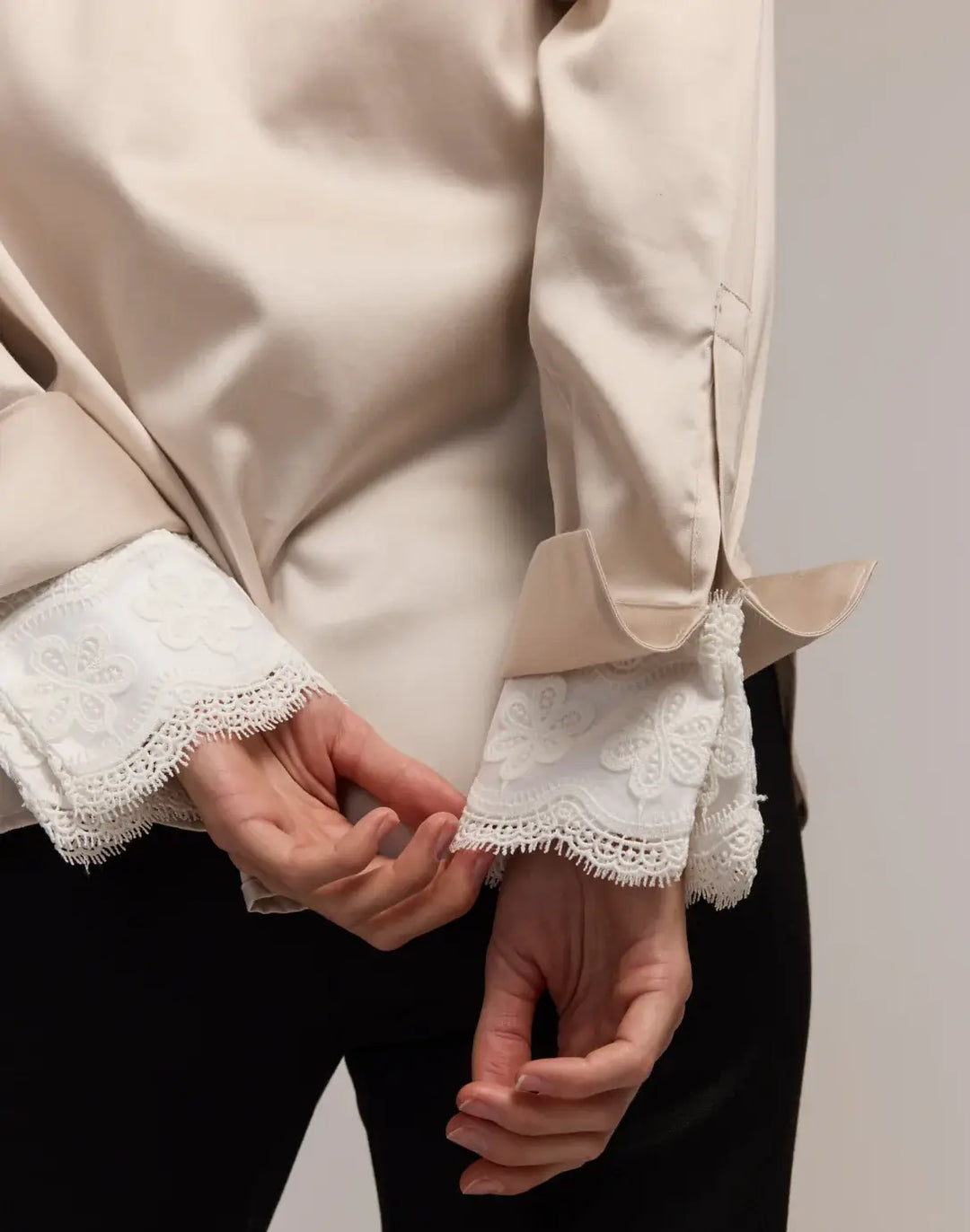 Hinson Wu Margot Shirt in Champagne - Mildred Hoit