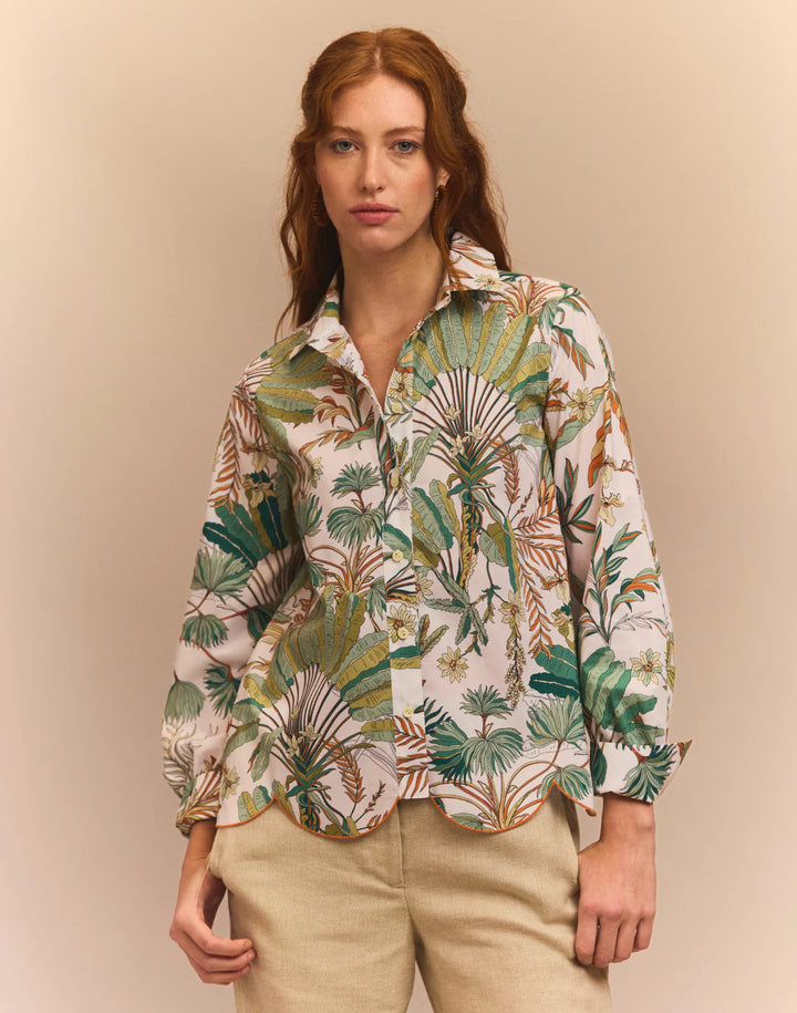 Hinson Wu Blaire Long Sleeve Amazonian Print Shirt - Mildred Hoit