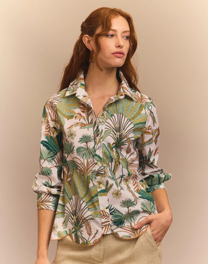 Hinson Wu Blaire Long Sleeve Amazonian Print Shirt - Mildred Hoit