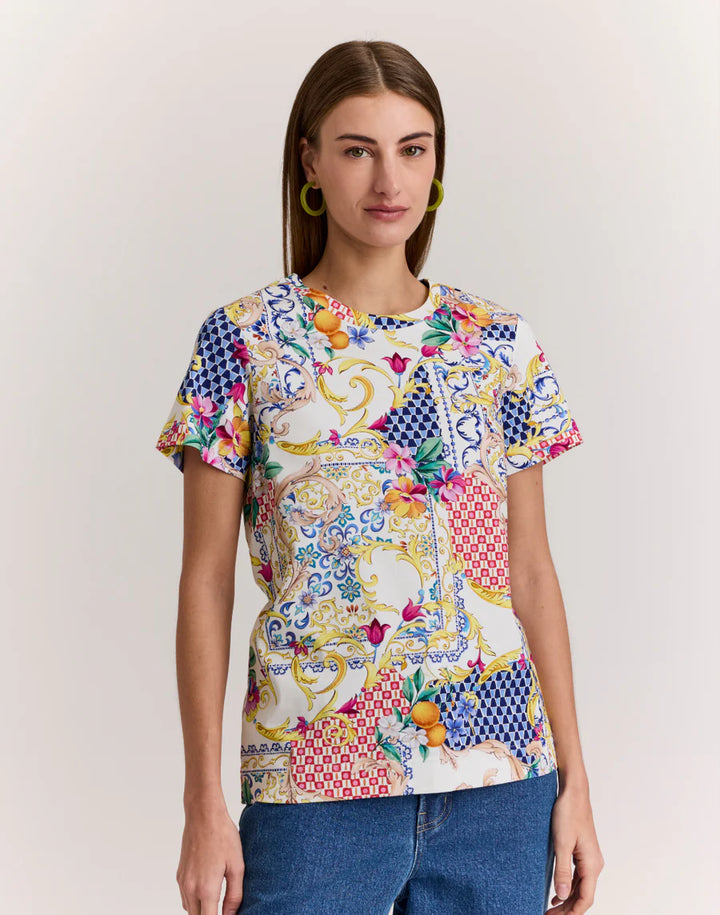 Hinson Wu Great Short Sleeve Amalfi Print Tee - Mildred Hoit