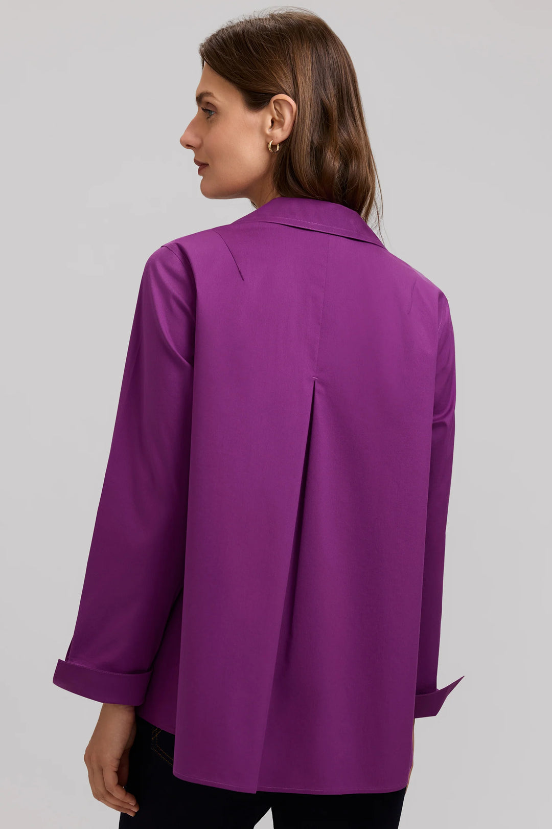 Foxcroft Agnes Shirt in Fig