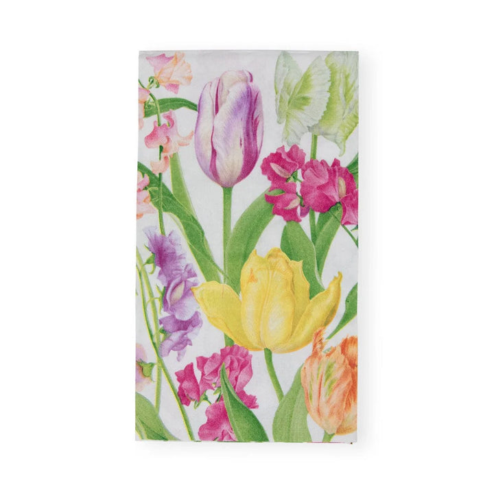 Caspari Spring Flower Show Guest Towel Napkins- 2 Pack