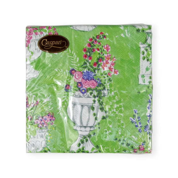 Caspari Jardin De Luxembourg Cocktail Napkins- 2 Pack