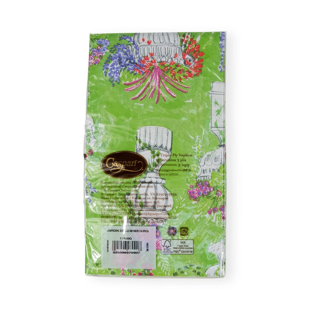 Caspari Jardin De Luxembourg Guest Towel Napkins- 2 Pack