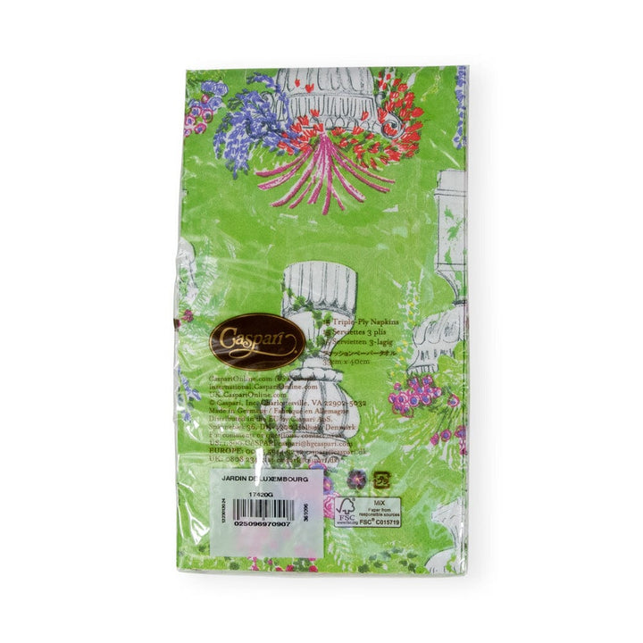 Caspari Jardin De Luxembourg Guest Towel Napkins- 2 Pack