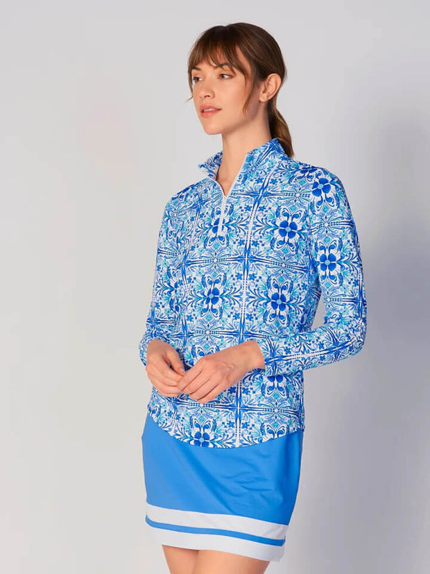 Tile Blue UPF 50+ Sport Shirt