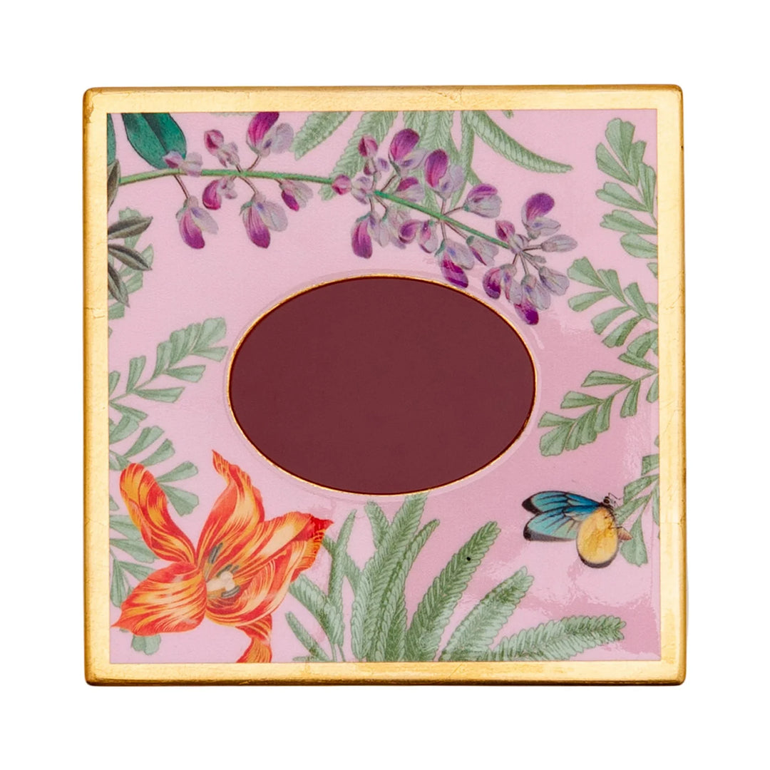 Caspari Paradise Garden Square Lacquer Tissue Box Cover