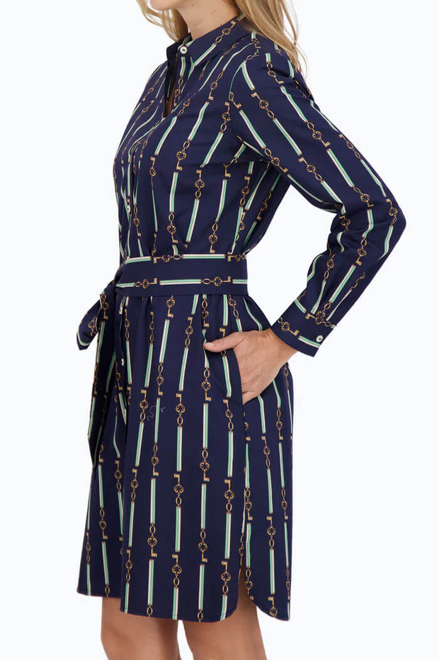 Foxcroft Rocca Keychain Stripe Dress