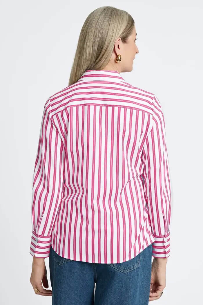 Foxcroft Mary Essential Stretch Stripe Shirt