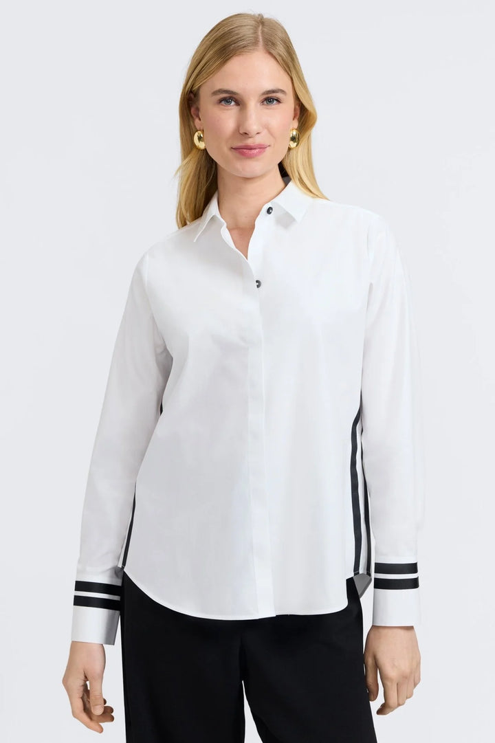 Foxcroft Brooke Shirt in White - Mildred Hoit