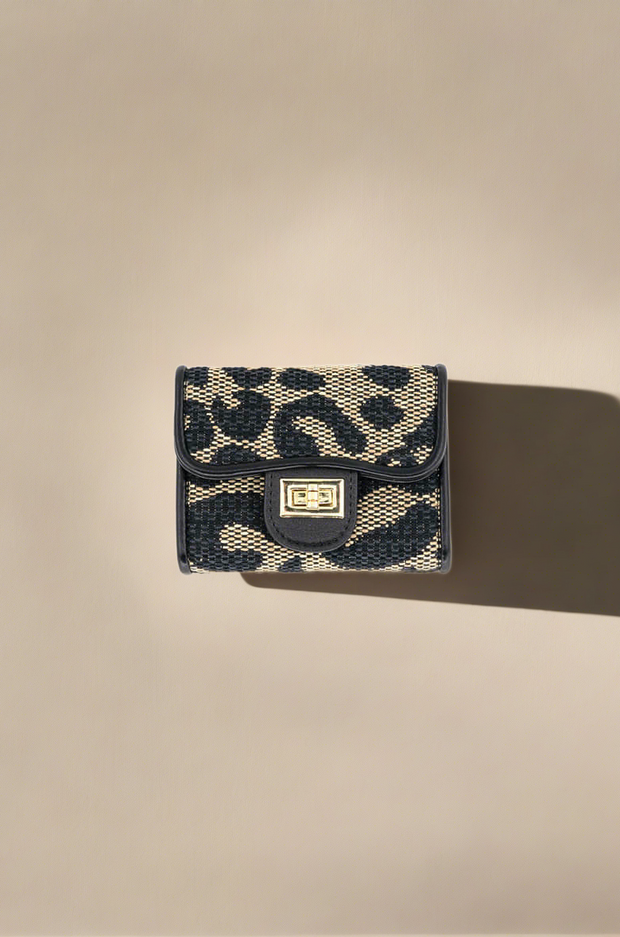 BC Handbags Leopard Print Wallet available at Mildred Hoit in Palm Beach.