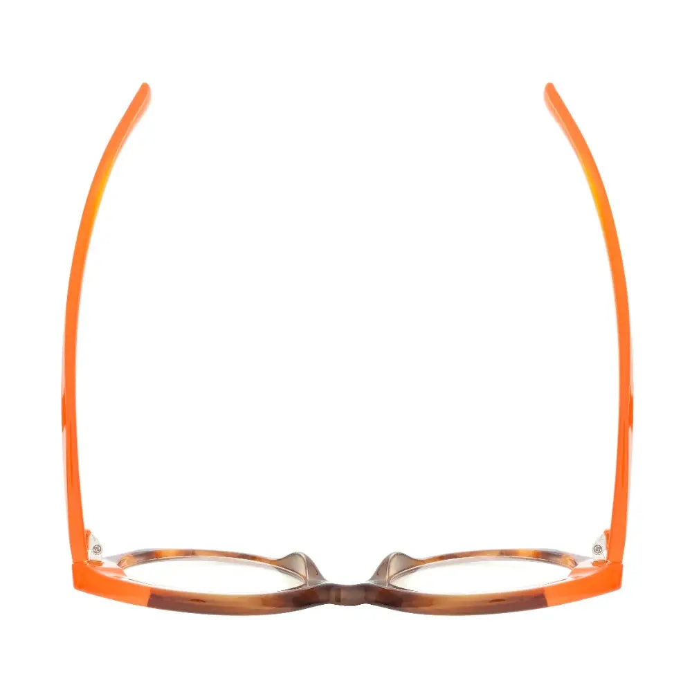 Avery Blue Light Readers in Brown & Orange - Mildred Hoit