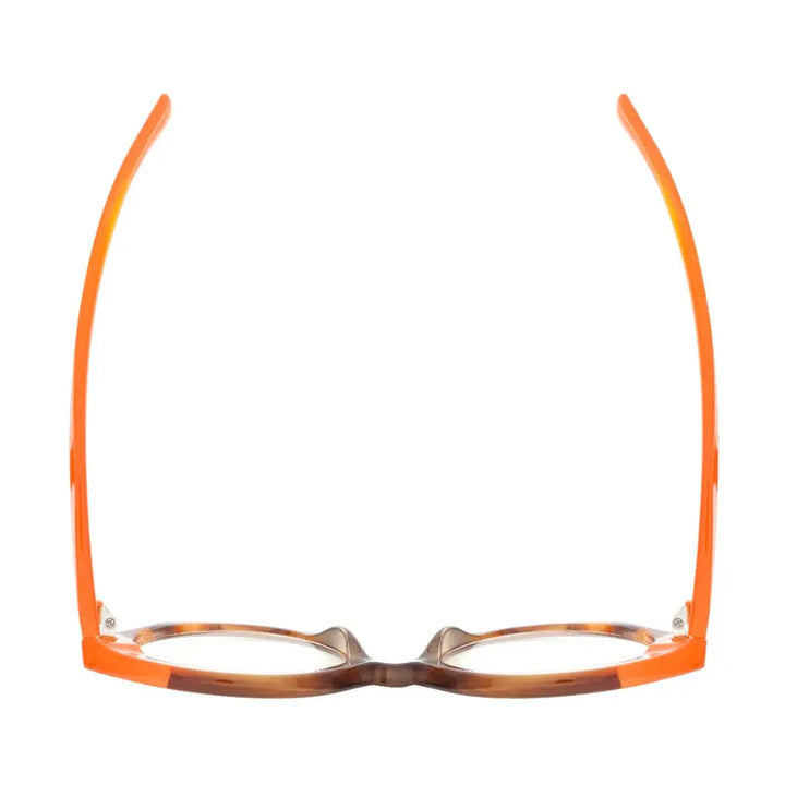 Avery Blue Light Readers in Brown & Orange - Mildred Hoit