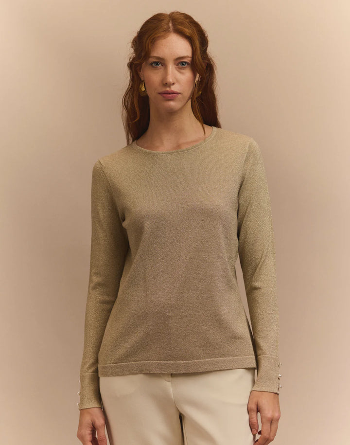 Margarita Long Sleeve in Gold Lurex