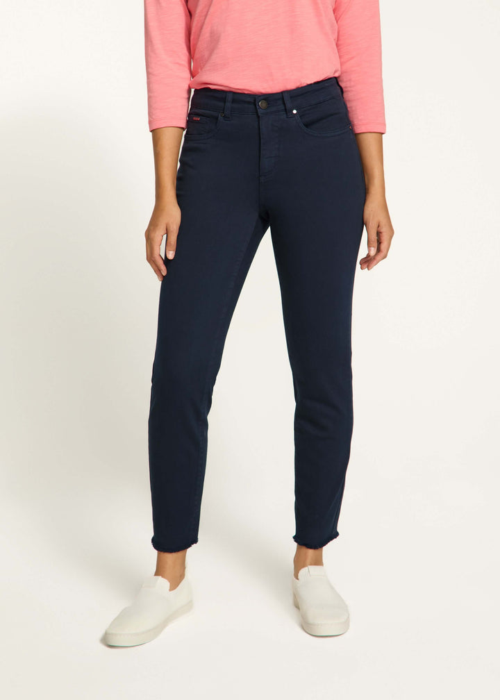 Olivia Slim Ankle Pant in Navy