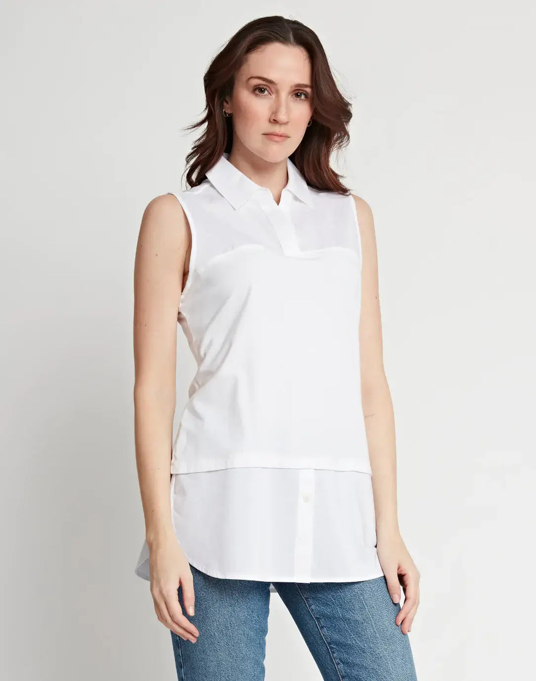 Hinson Wu Lea Top in White - Mildred Hoit