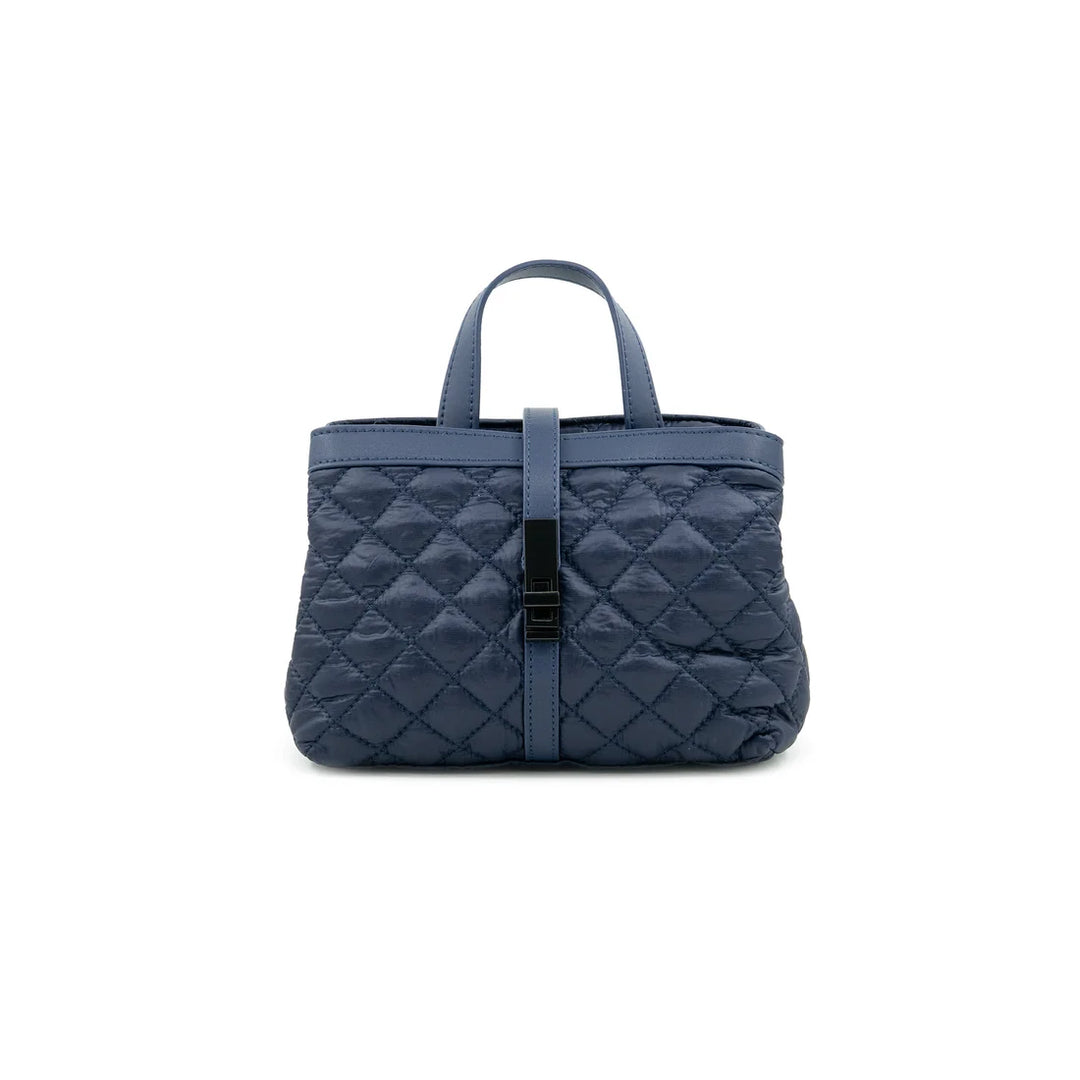 Karim Quilted Bag in Navy