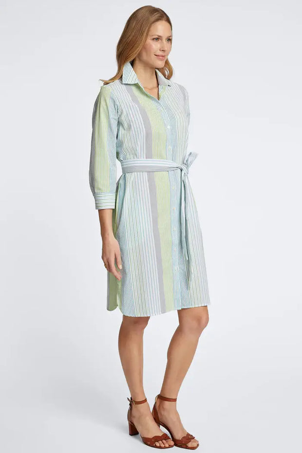 Foxcroft Rocca Seersucker Stripe Dress