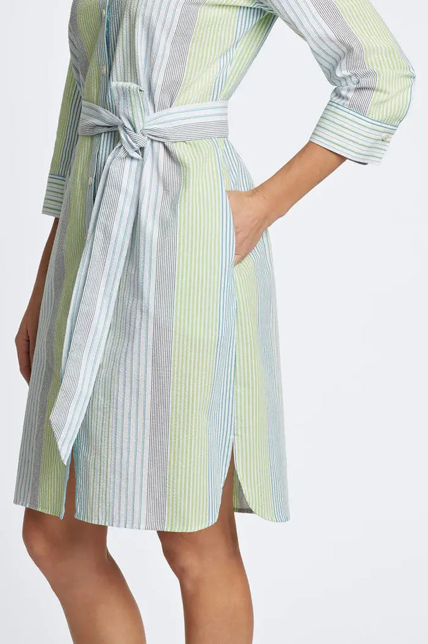 Foxcroft Rocca Seersucker Stripe Dress