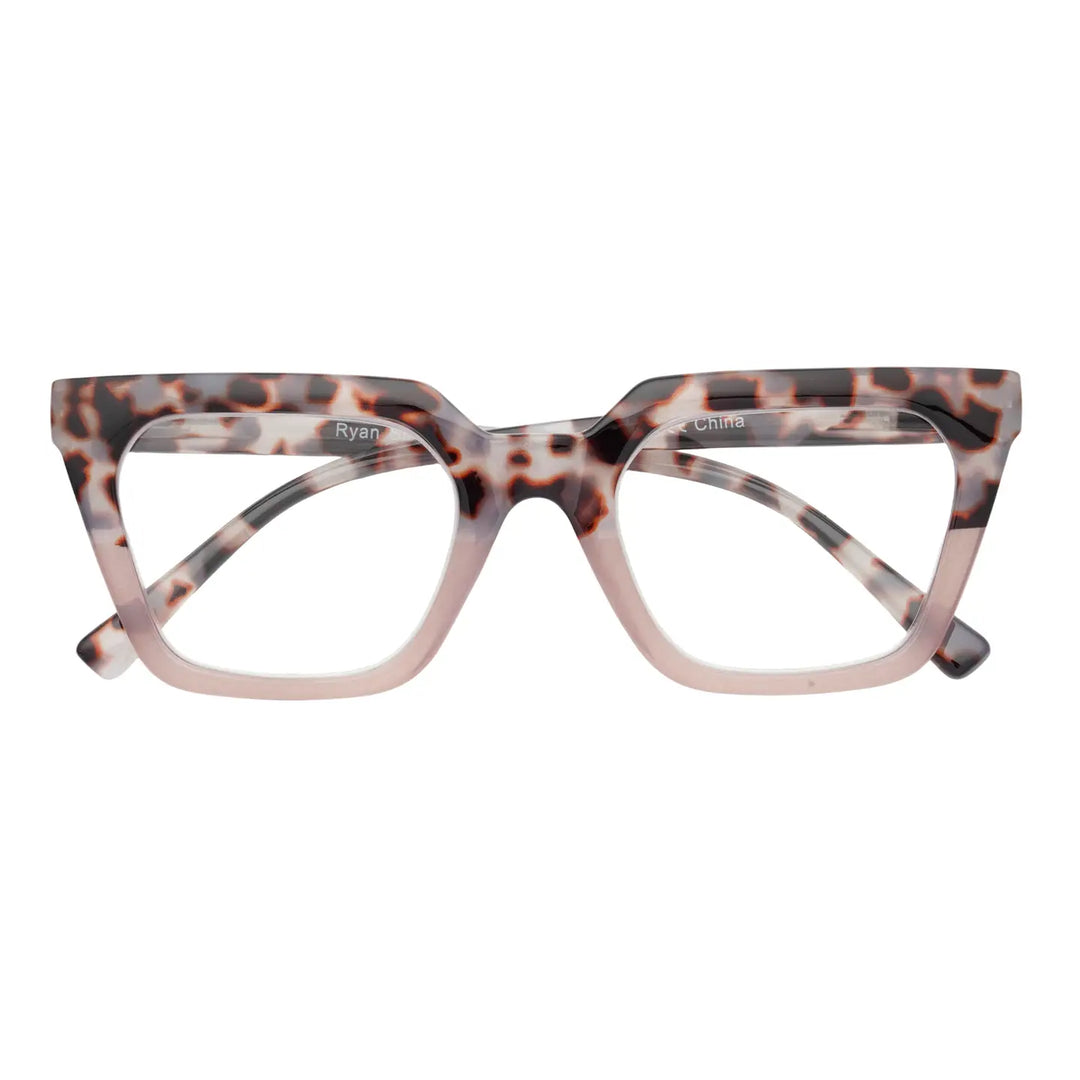 Camille Blue Light Readers in Tortoise & Mauve - Mildred Hoit
