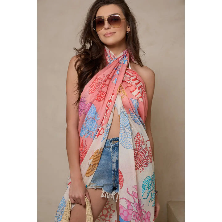 Lobster Printed Scarf - Mildred Hoit