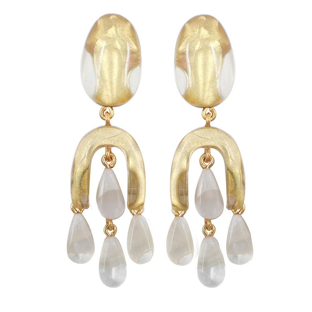 Benedicte Earrings in Nacre - Mildred Hoit