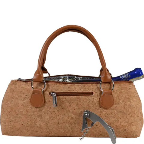 Insulated Cork Wine Bag available at Mildred Hoit in Palm Beach.