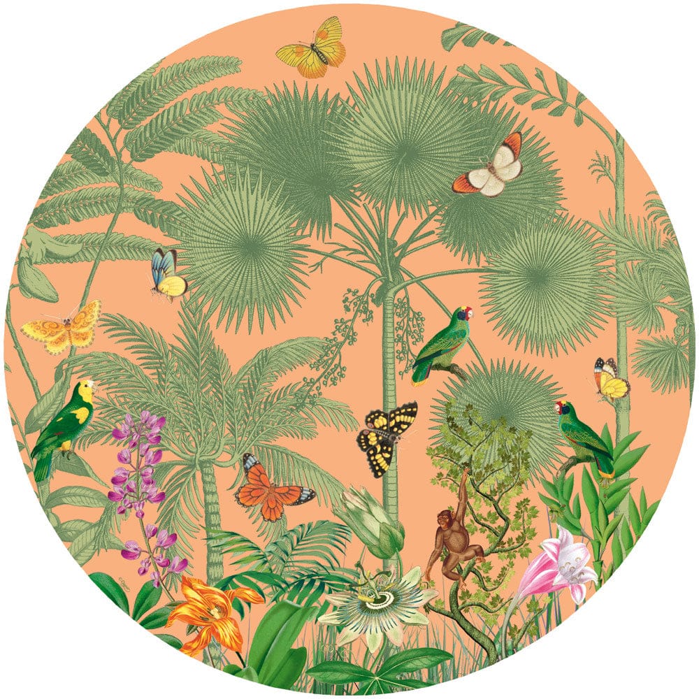 Caspari Paradise Garden Melon Hardback Placemat Set - Mildred Hoit