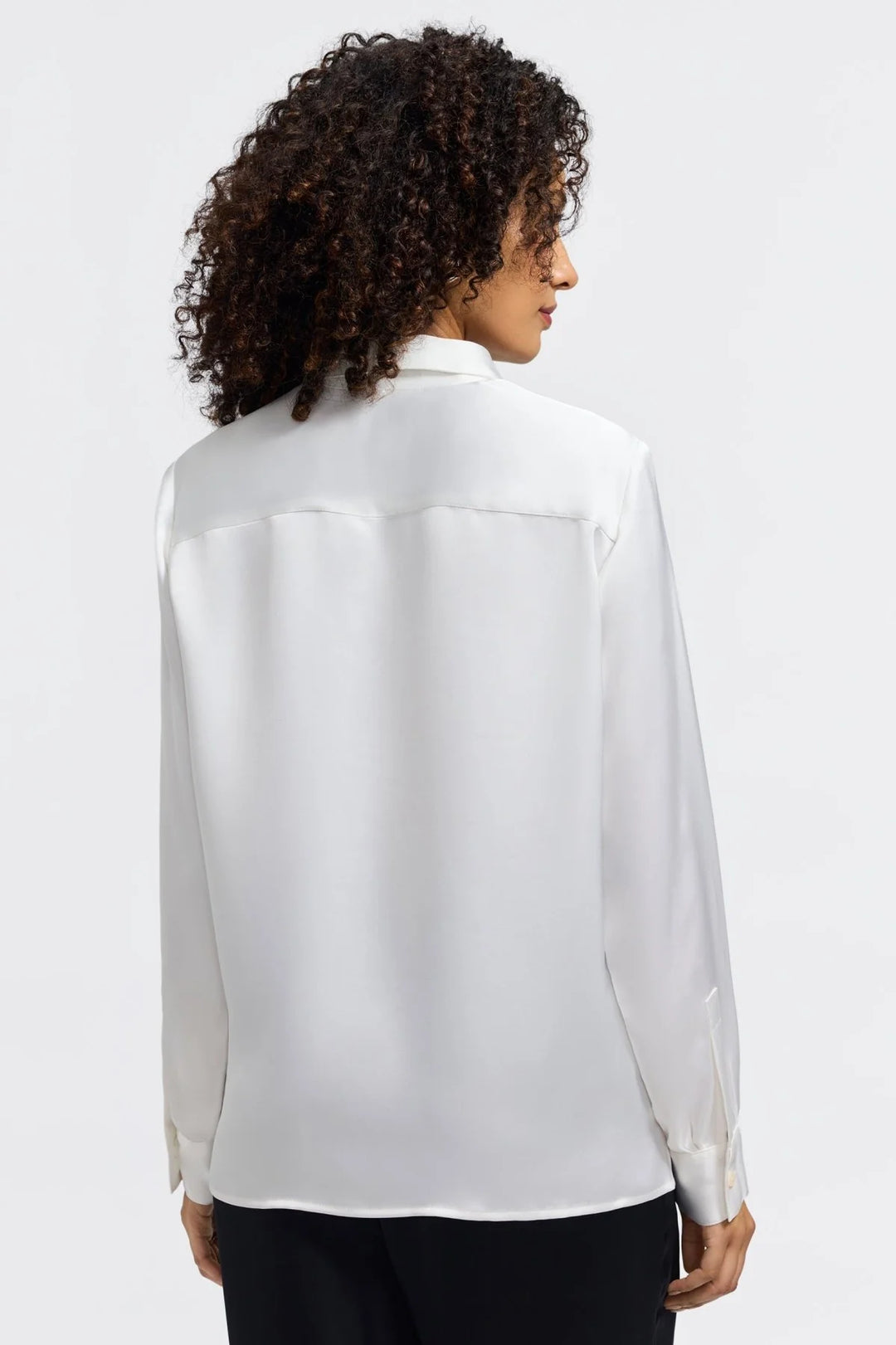 Foxcroft Bianca Beyond Silk Shirt in Ecru