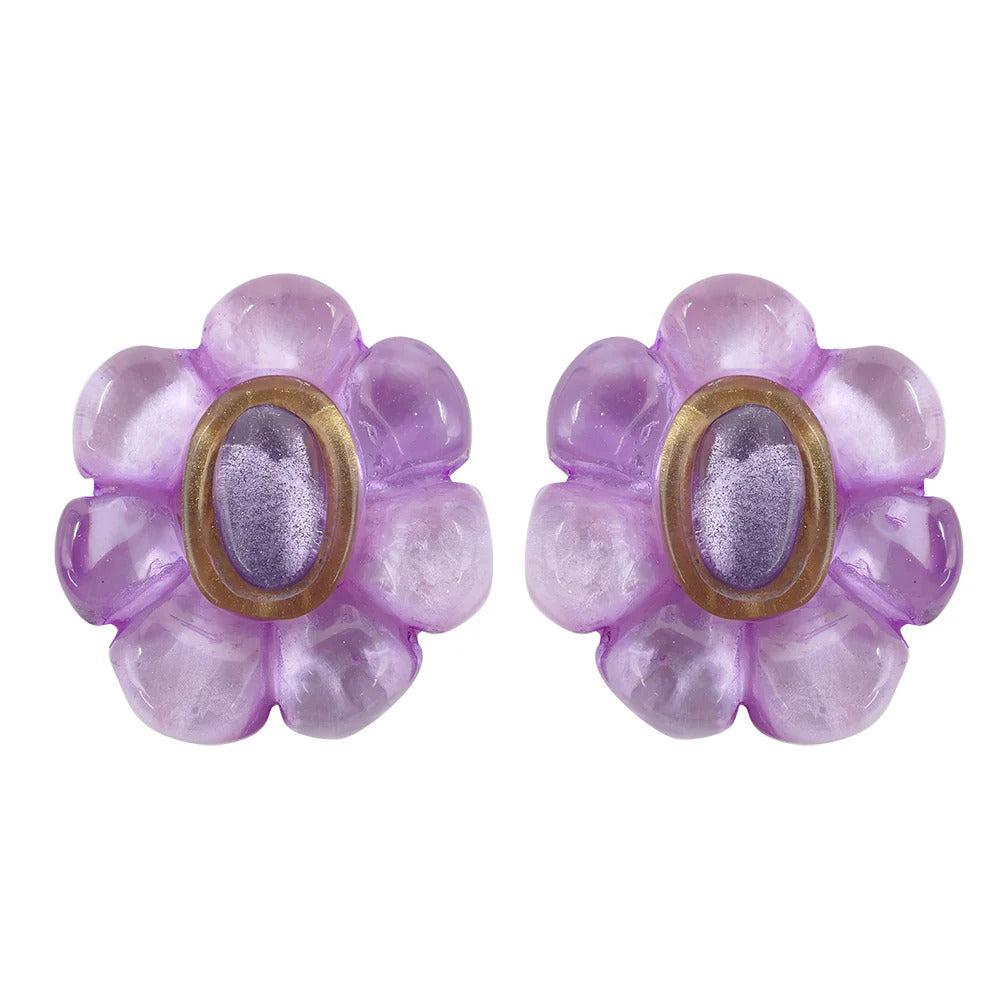 Daphne earrings in Mauve - Mildred Hoit