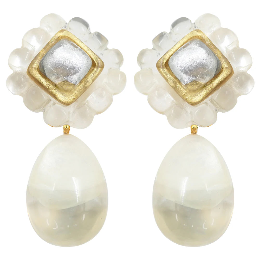 Rubina Earrings in Nacre - Mildred Hoit
