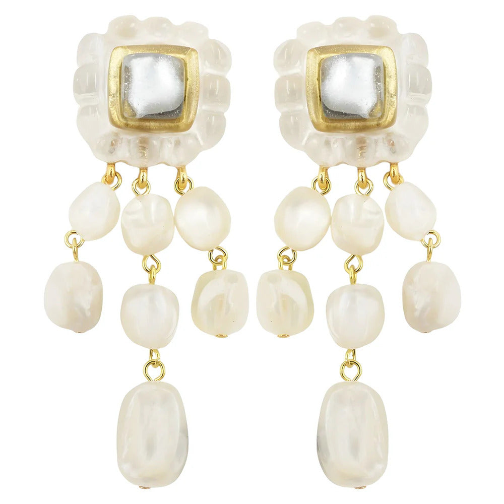 Larissa Earrings in Nacre - Mildred Hoit