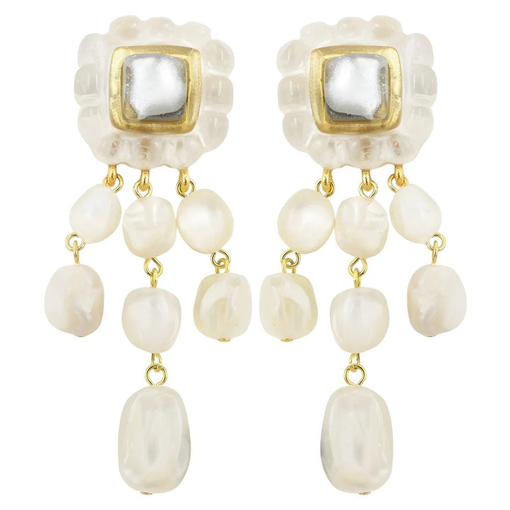 Larissa Earrings in Nacre - Mildred Hoit