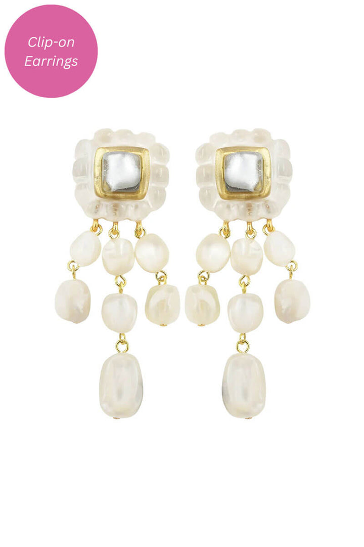 Larissa Earrings in Nacre